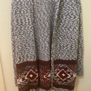 Cardigan detailed sweater. Size medium.